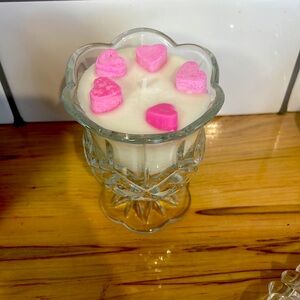 Custom Vintage Glass Candles VALENTINE’S DAY themed
